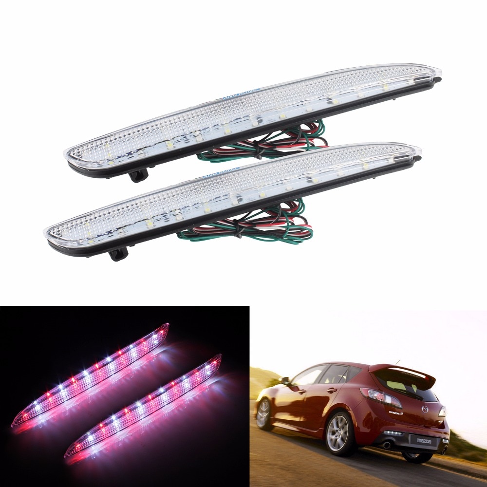 ANGRONG 2pcs   LED ĸ  ݻ   극ũ Ȱ  Mazda3 2004-2009(CA175)